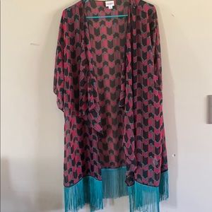 Lularoe Monroe Kimono/swimsuit coverup
